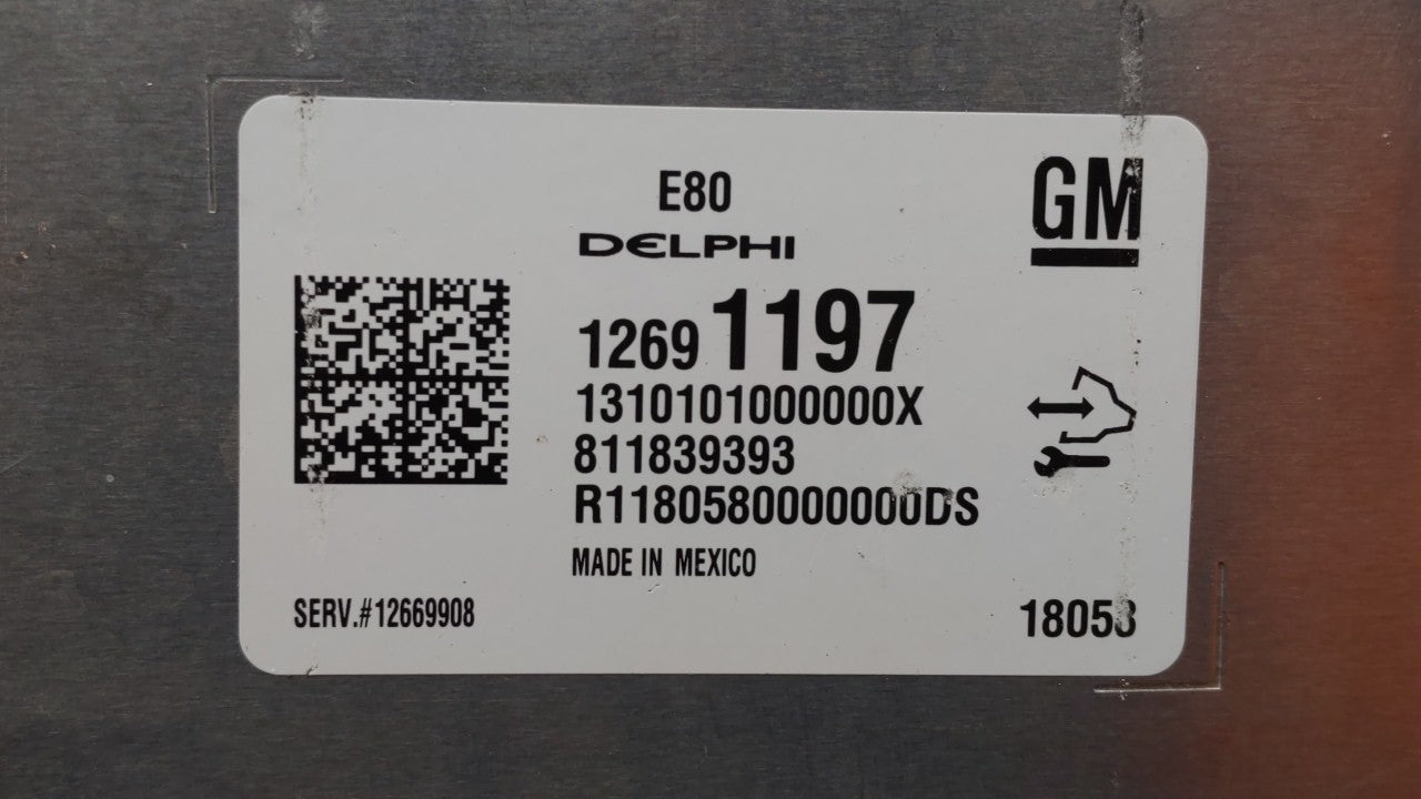 2018 Buick Lacrosse PCM Engine Control Computer ECU ECM PCU OEM P/N:12676683 12697837, 12700116, 12683660 Fits Fits 2017 201