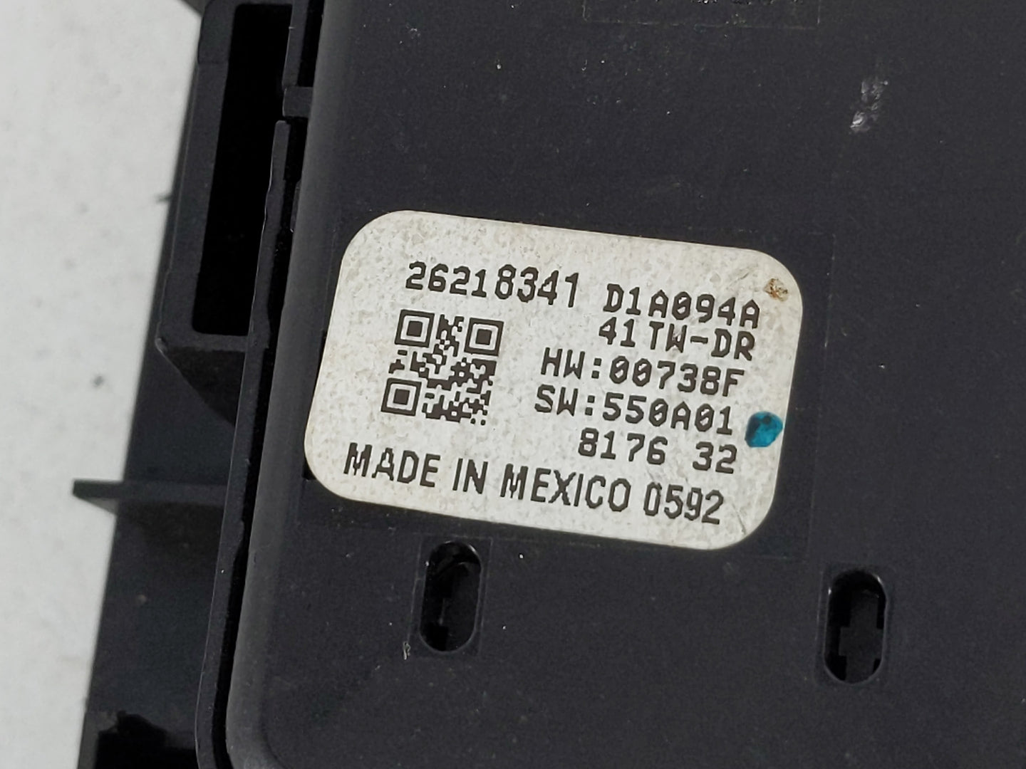 2018 Buick Regal Master Power Window Switch Replacement Driver Side Left P/N:26218341 Fits OEM Used Auto Parts - Oemusedauto