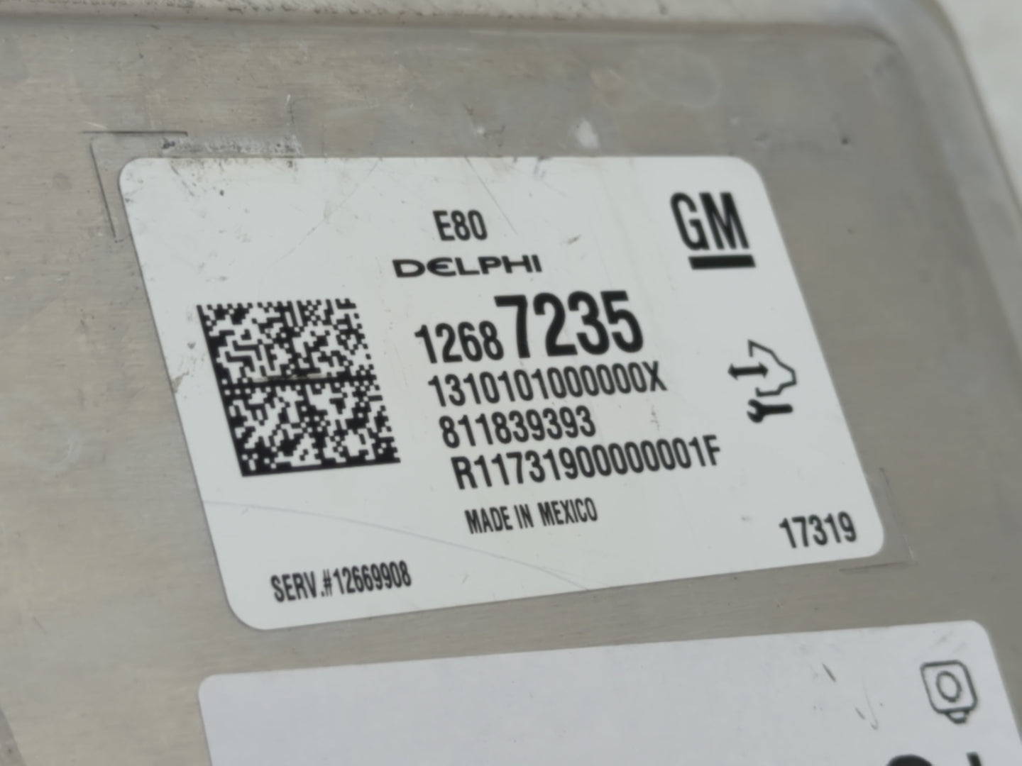 2018 Buick Regal PCM Engine Control Computer ECU ECM PCU OEM P/N:12687235 Fits Fits 2017 2019 2020 2021 2022 OEM Used Auto P