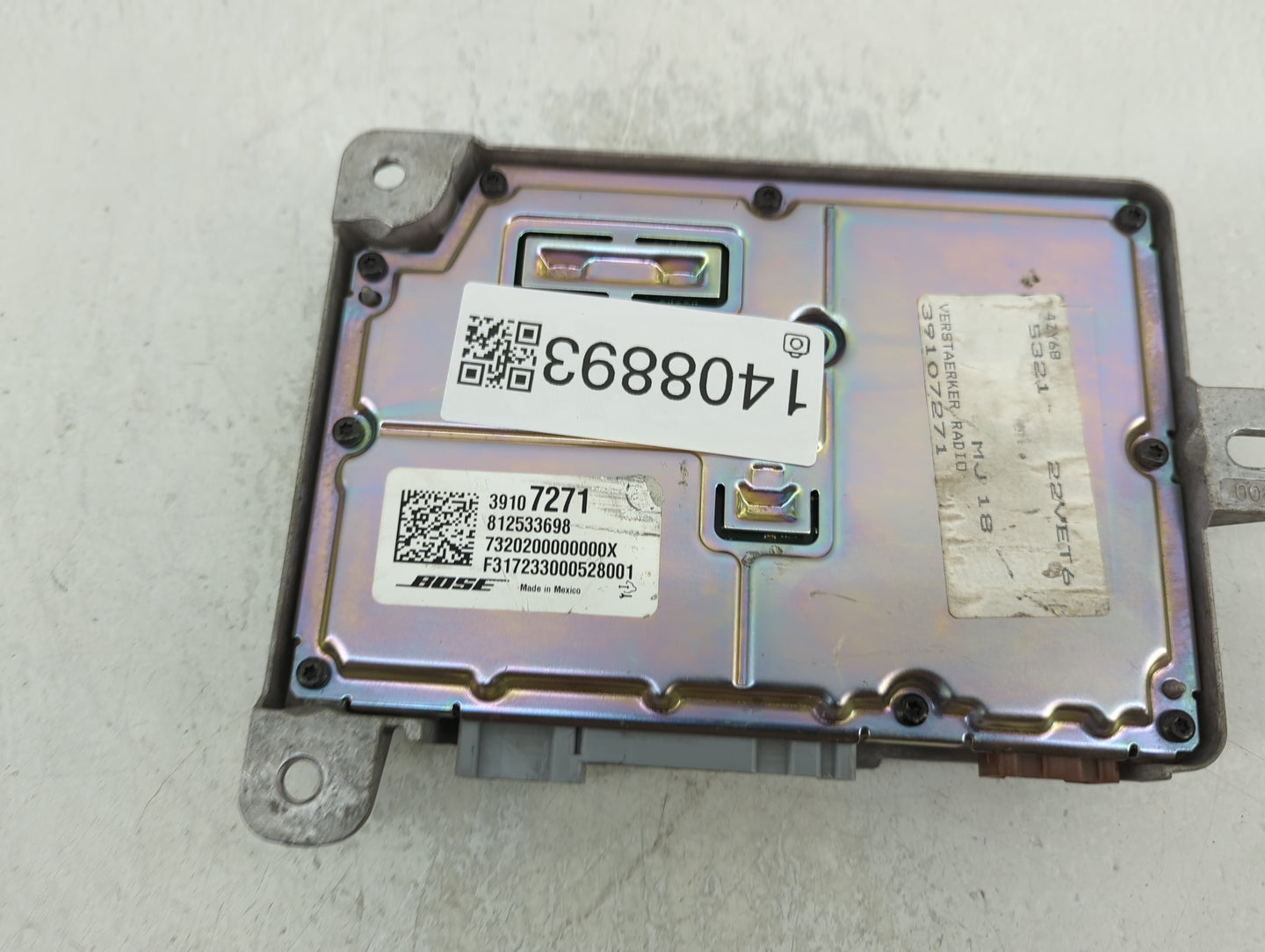 2018 Buick Regal Radio AM FM Cd Player Receiver Replacement P/N:39107271 Fits OEM Used Auto Parts - Oemusedautoparts1.com