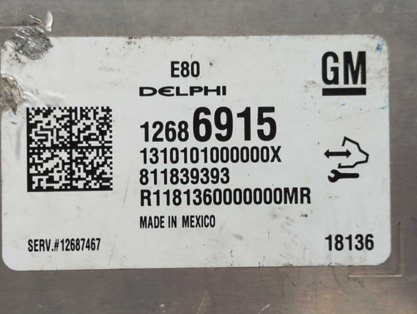 2018 Cadillac Ats PCM Engine Control Computer ECU ECM PCU OEM P/N:12686915 Fits OEM Used Auto Parts - Oemusedautoparts1.com