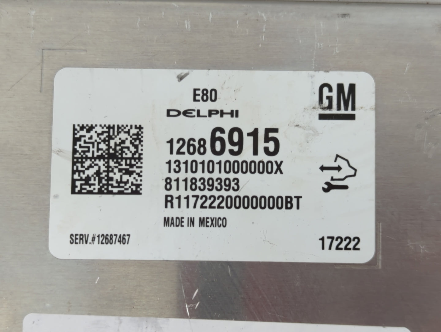 2018 Cadillac Ats PCM Engine Control Computer ECU ECM PCU OEM P/N:12686915 Fits OEM Used Auto Parts - Oemusedautoparts1.com
