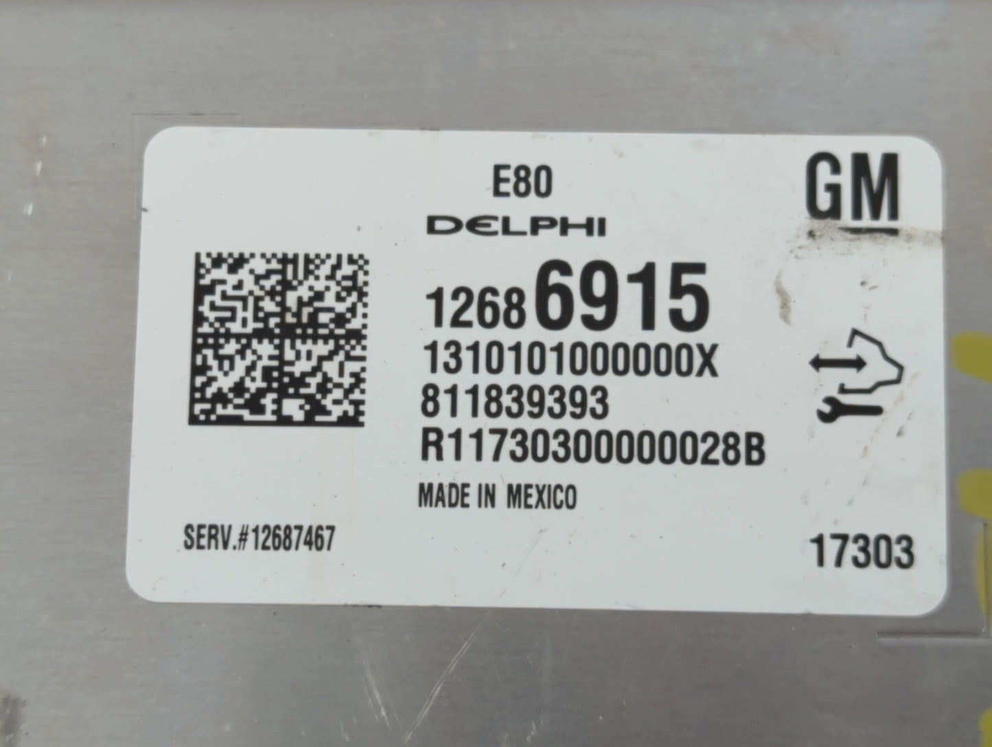2017-2018 Cadillac Ats PCM Engine Control Computer ECU ECM PCU OEM P/N:12686915 Fits Fits 2017 2018 2019 2020 2021 2022 OEM 