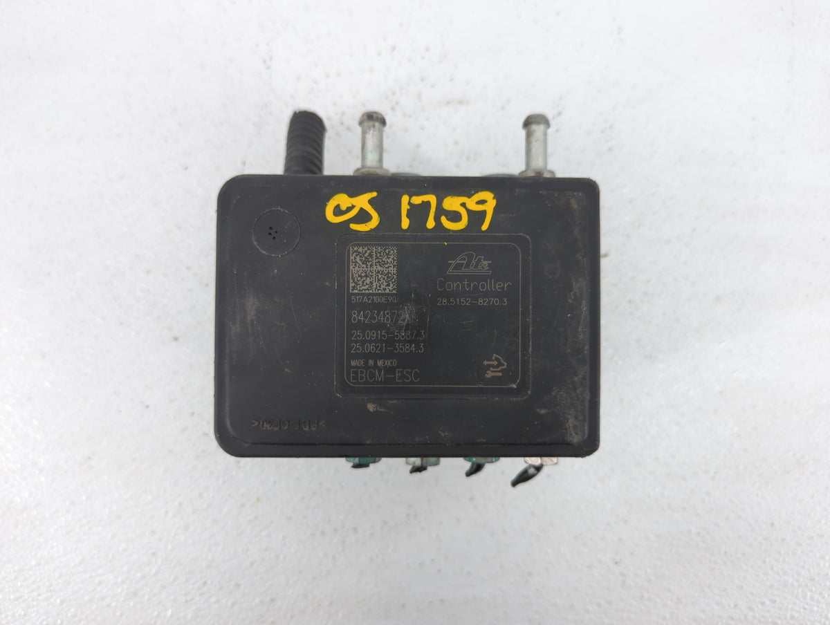 2017-2019 Cadillac Cts Anti-Lock Brake ABS Pump Module Actuator OEM P/N:84334592 Fits Fits 2017 2018 2019 OEM Used Auto Part