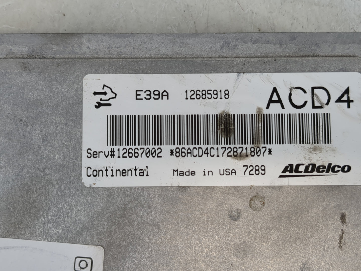 2017-2019 Cadillac Xts PCM Engine Control Computer ECU ECM PCU OEM P/N:12685918 E39A Fits Fits 2017 2018 2019 2020 OEM Used 