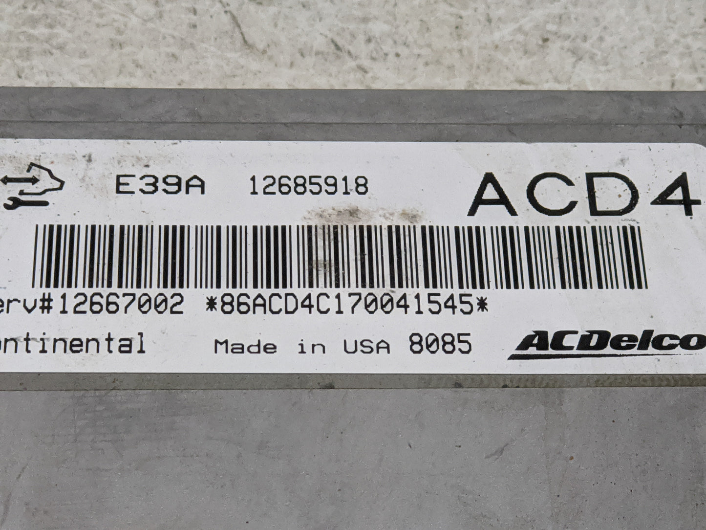 2017-2019 Cadillac Xts PCM Engine Control Computer ECU ECM PCU OEM P/N:12685918 Fits Fits 2017 2018 2019 2020 OEM Used Auto 