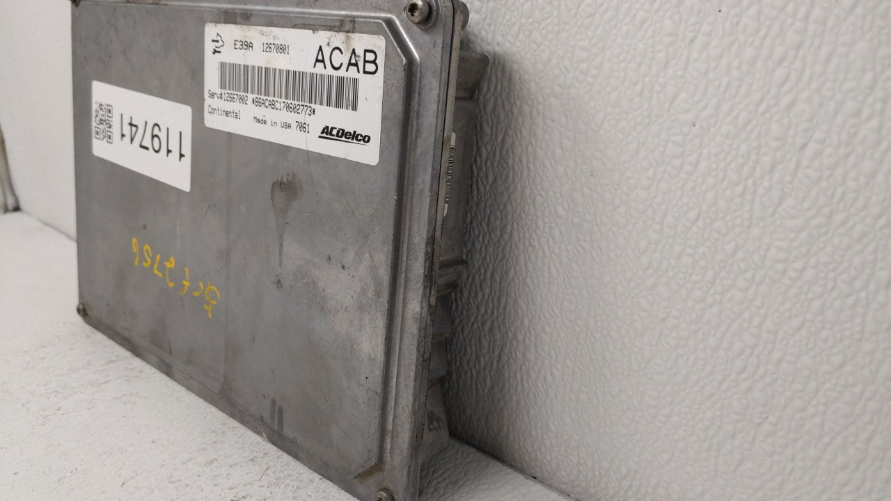 2017-2019 Cadillac Xts PCM Engine Control Computer ECU ECM PCU OEM P/N:12667189,12670801,12670801 12670801 Fits OEM Used Aut
