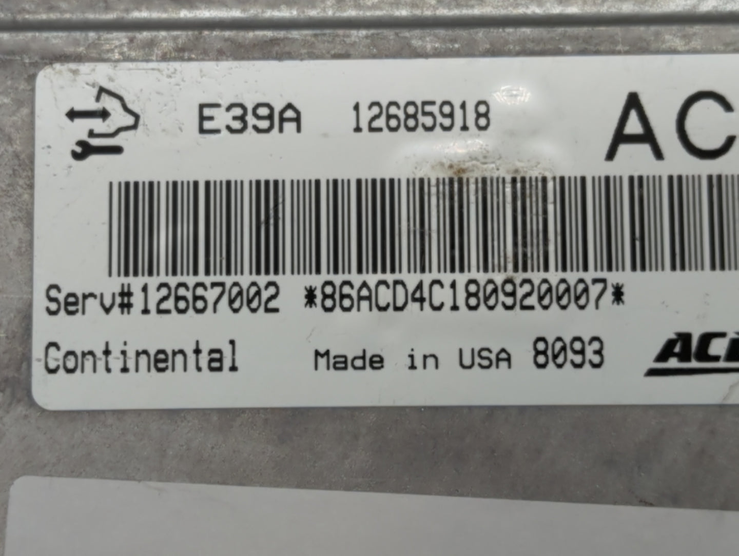 2017-2019 Cadillac Xts PCM Engine Control Computer ECU ECM PCU OEM P/N:12685918 Fits Fits 2017 2018 2019 2020 OEM Used Auto 