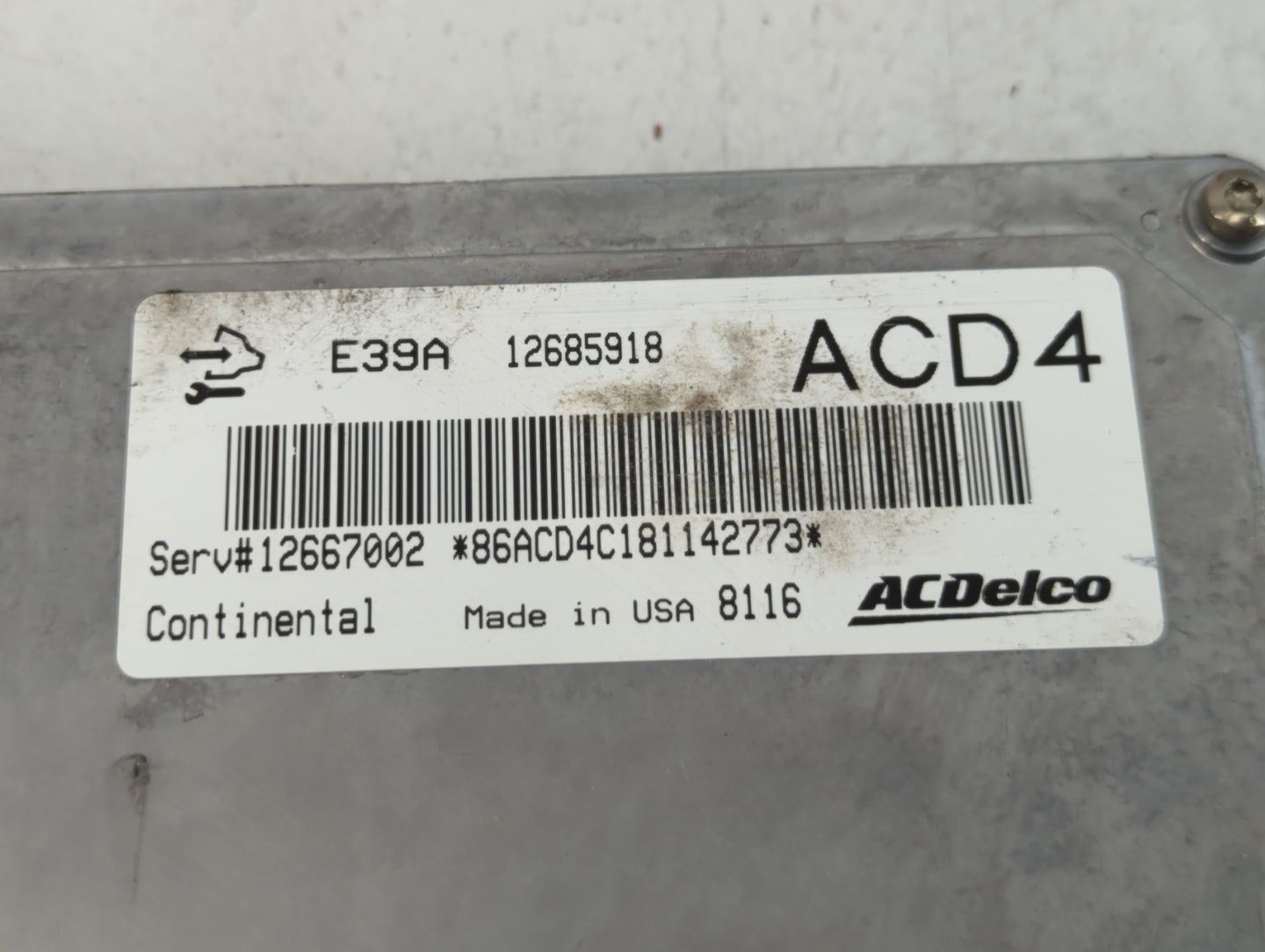 2017-2019 Cadillac Xts PCM Engine Control Computer ECU ECM PCU OEM P/N:12685918 E39A Fits Fits 2017 2018 2019 2020 OEM Used 