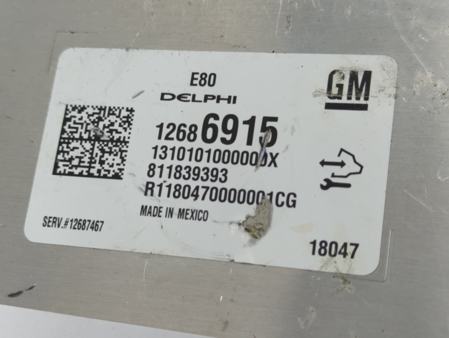 2018-2020 Chevrolet Camaro PCM Engine Control Computer ECU ECM PCU OEM P/N:12686915 Fits Fits 2017 2018 2019 2020 2021 2022 
