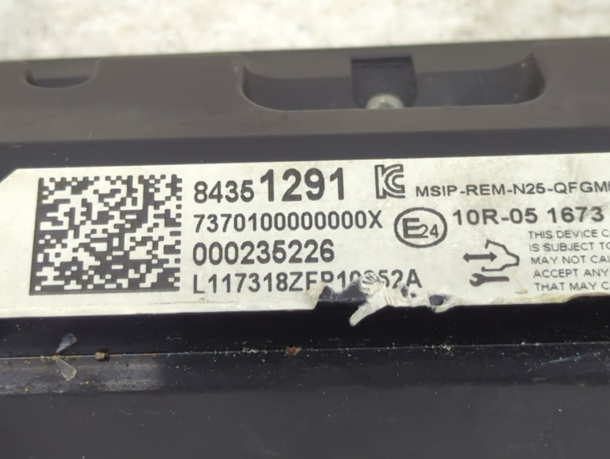 2018 Chevrolet Camaro Information Radio Display Screen - Oemusedautoparts1.com