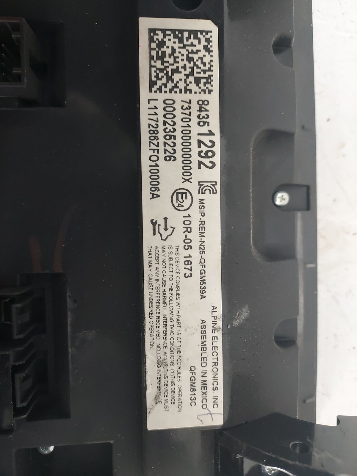 Chevrolet Camaro Information Display Screen 1496388 - Oemusedautoparts1.com