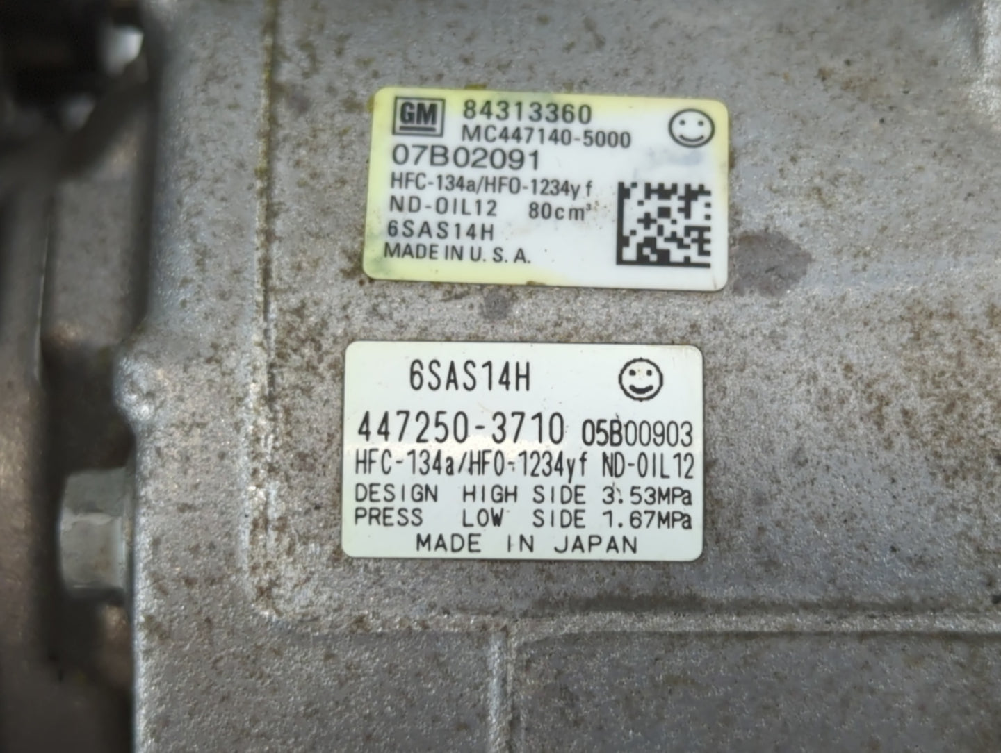 2018-2021 Chevrolet Camaro Air Conditioning A/c Ac Compressor Oem - Oemusedautoparts1.com