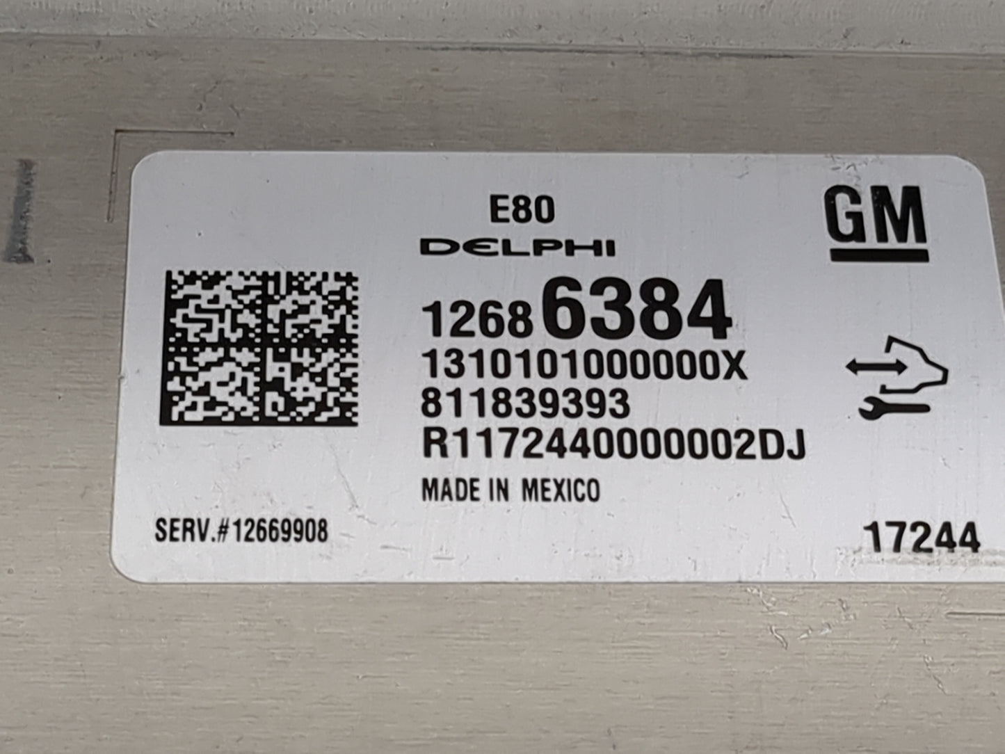 2017-2022 Chevrolet Colorado PCM Engine Control Computer ECU ECM PCU OEM P/N:12686384 12669908 Fits OEM Used Auto Parts - Oe