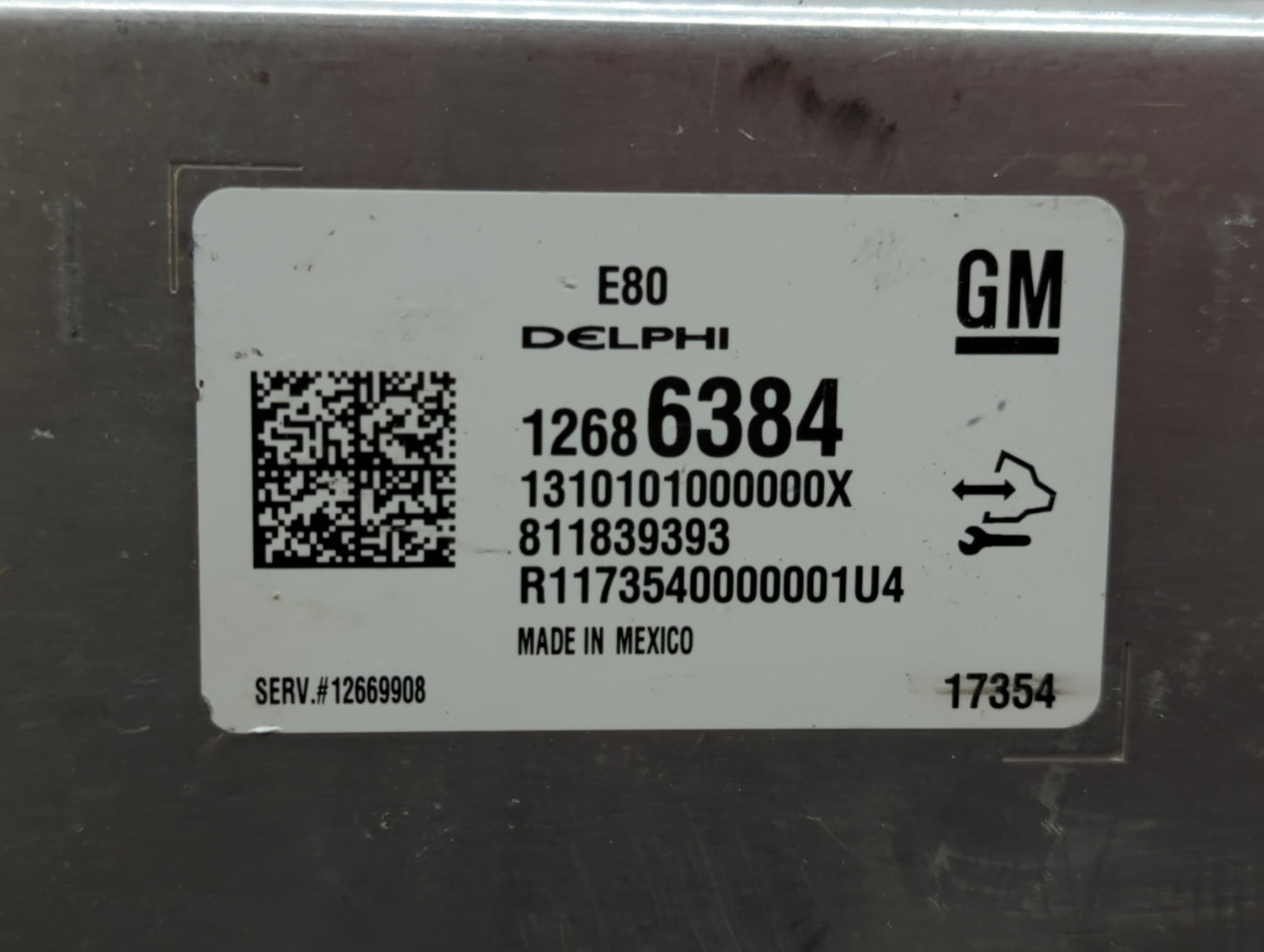 2018 Chevrolet Colorado PCM Engine Control Computer ECU ECM PCU OEM P/N:12686384 12669908, 12688973, 12697837 Fits Fits 2017
