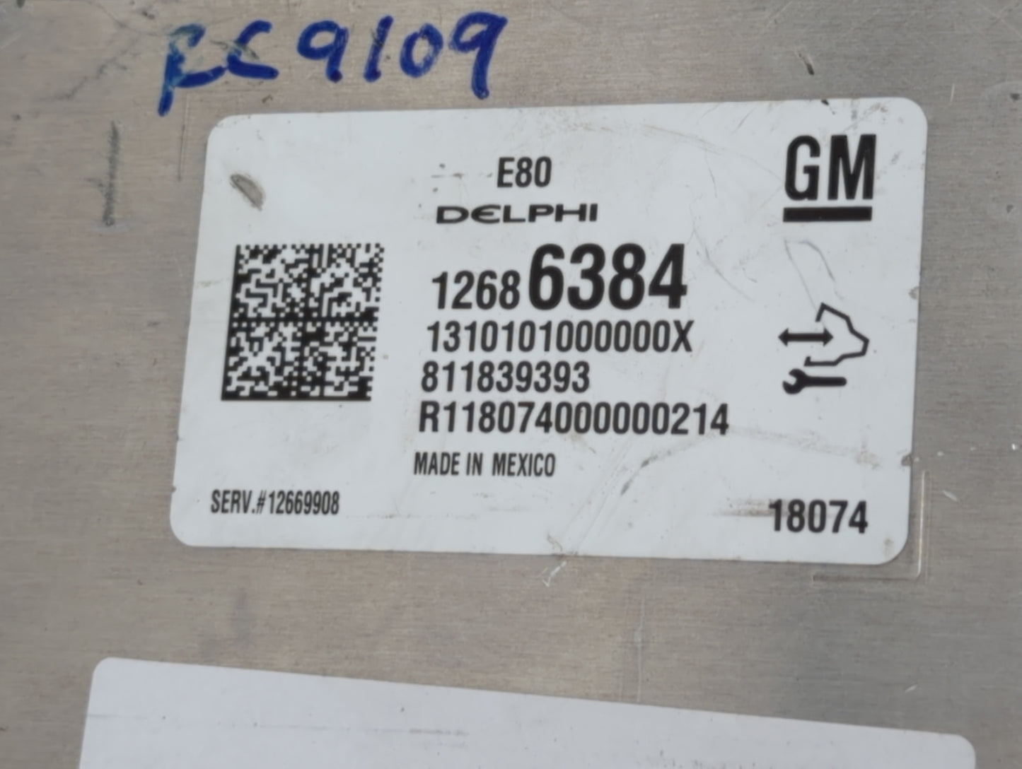 2018 Chevrolet Colorado PCM Engine Control Computer ECU ECM PCU OEM P/N:12669908 12681528 Fits Fits 2017 2019 OEM Used Auto 