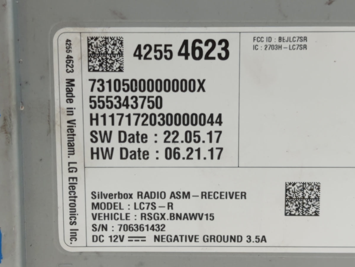 2018-2019 Chevrolet Colorado Am Fm Cd Player Radio Receiver 610048 - Oemusedautoparts1.com