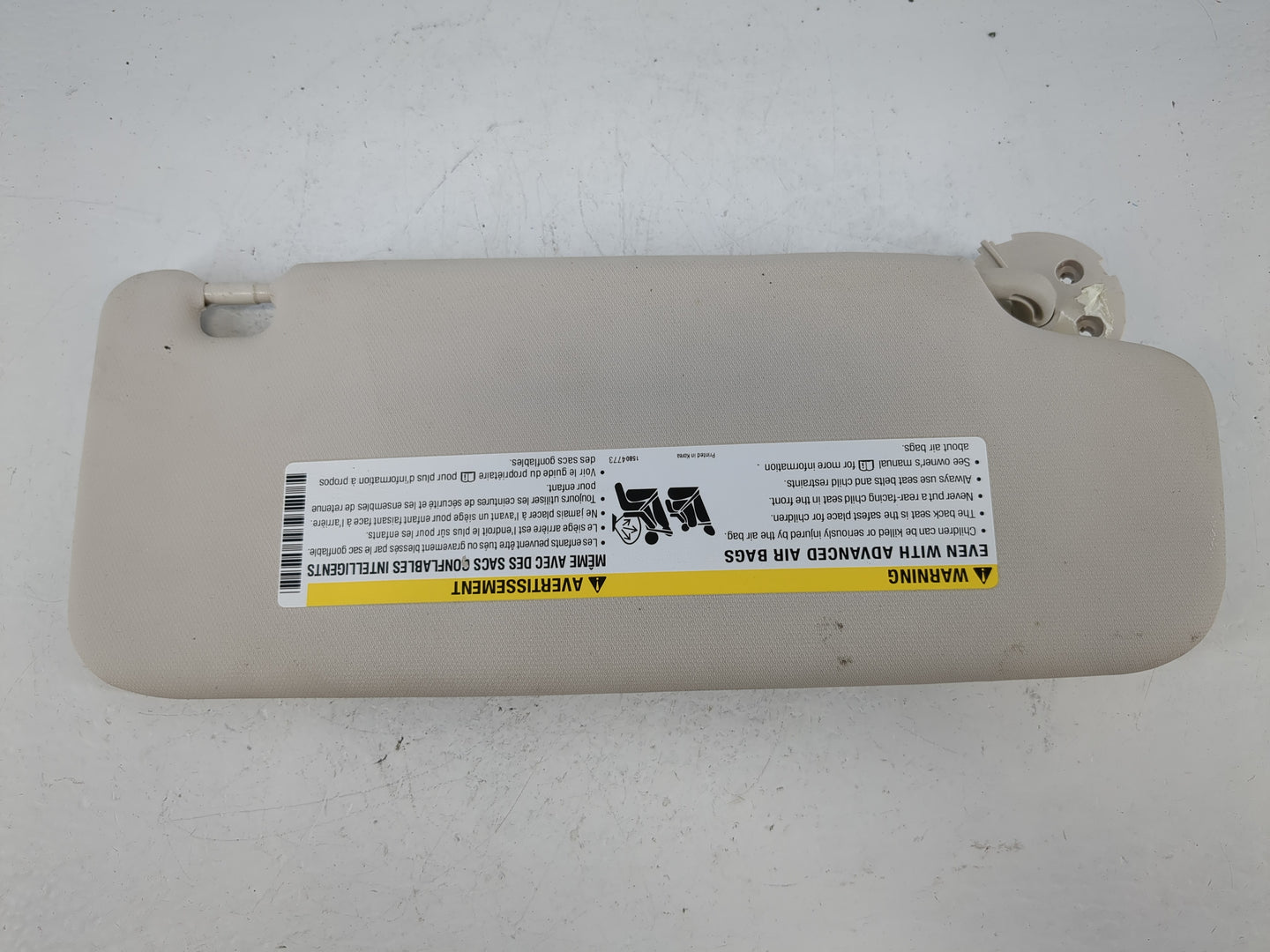 2017-2019 Chevrolet Cruze Sun Visor Shade Replacement Driver Left Mirror Fits Fits 2017 2018 2019 OEM Used Auto Parts - Oemu