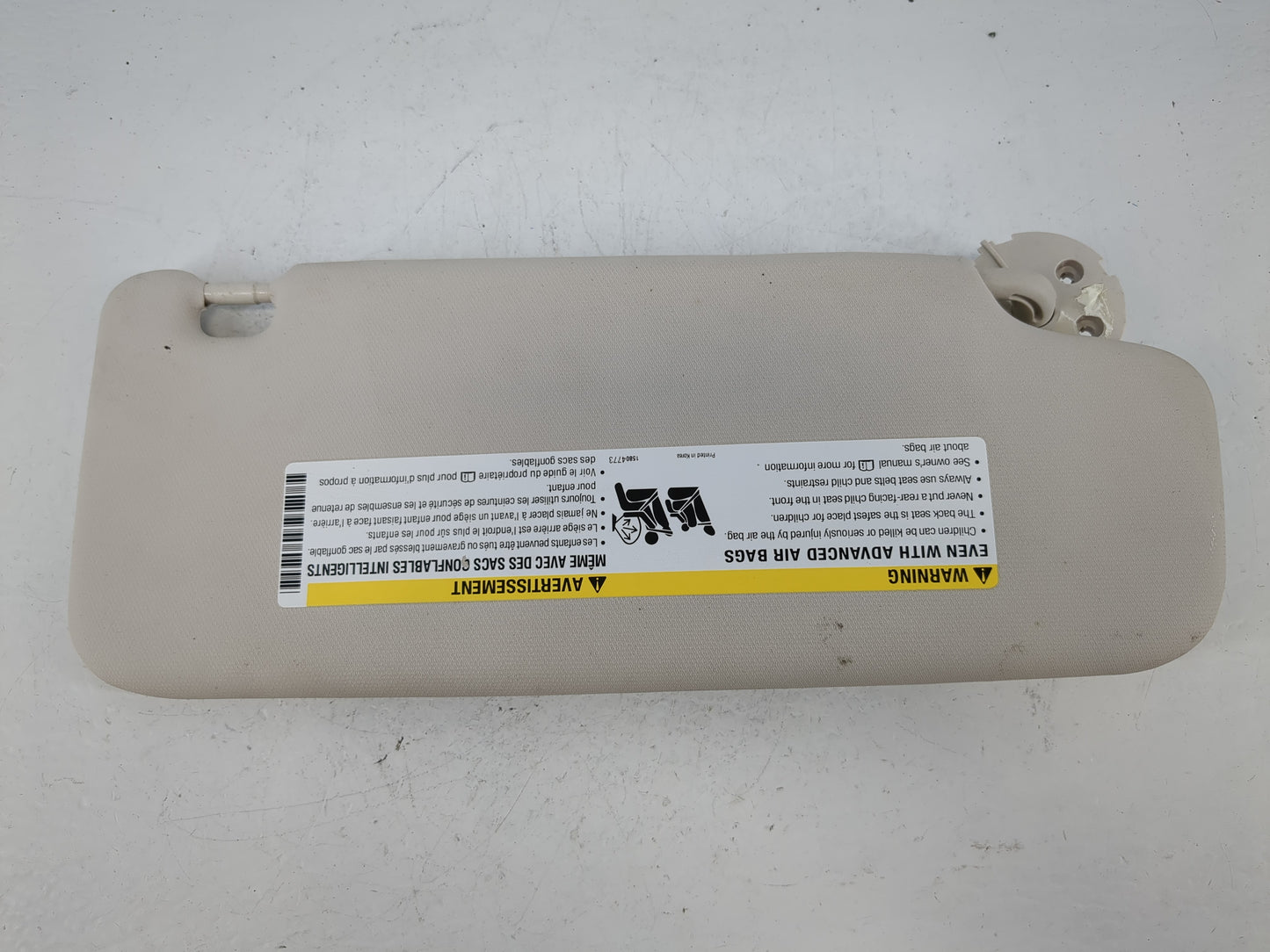 2017-2019 Chevrolet Cruze Sun Visor Shade Replacement Driver Left Mirror Fits Fits 2017 2018 2019 OEM Used Auto Parts - Oemu