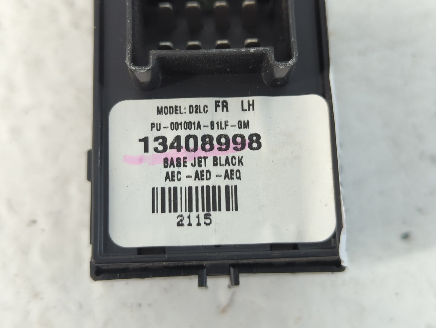 2016-2019 Chevrolet Cruze Master Power Window Switch Replacement Driver Side Left P/N:13408998 001001A-B1LF-GM Fits OEM Used