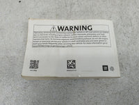 2018 Chevrolet Cruze Owners Manual Book Guide OEM Used Auto Parts - Oemusedautoparts1.com
