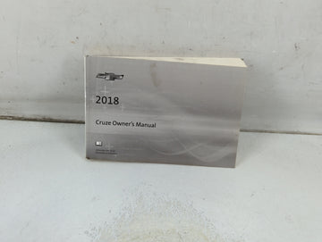 2018 Chevrolet Cruze Owners Manual Book Guide P/N:84042073 A OEM Used Auto Parts - Oemusedautoparts1.com