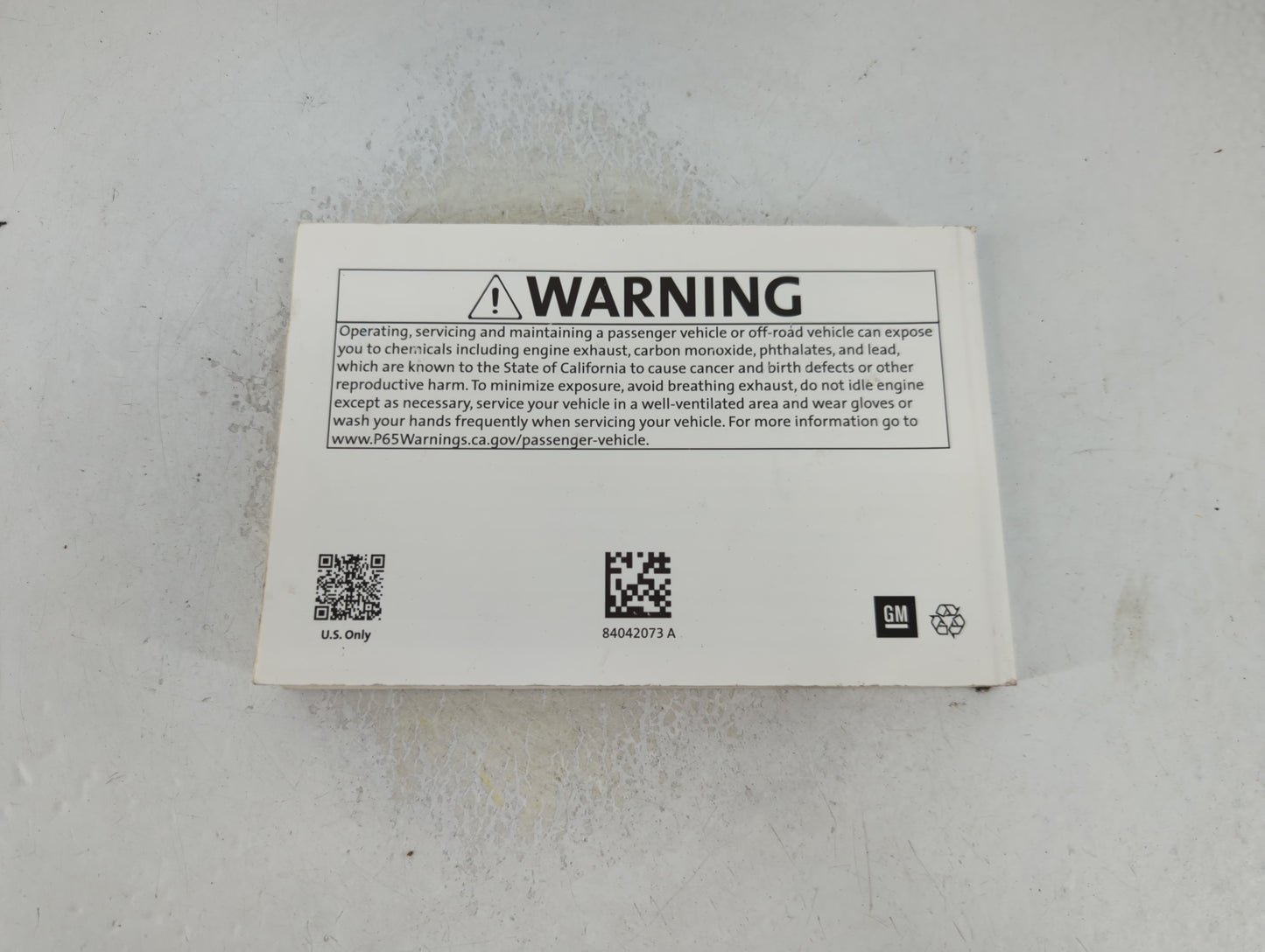 2018 Chevrolet Cruze Owners Manual Book Guide P/N:84042073 A OEM Used Auto Parts - Oemusedautoparts1.com