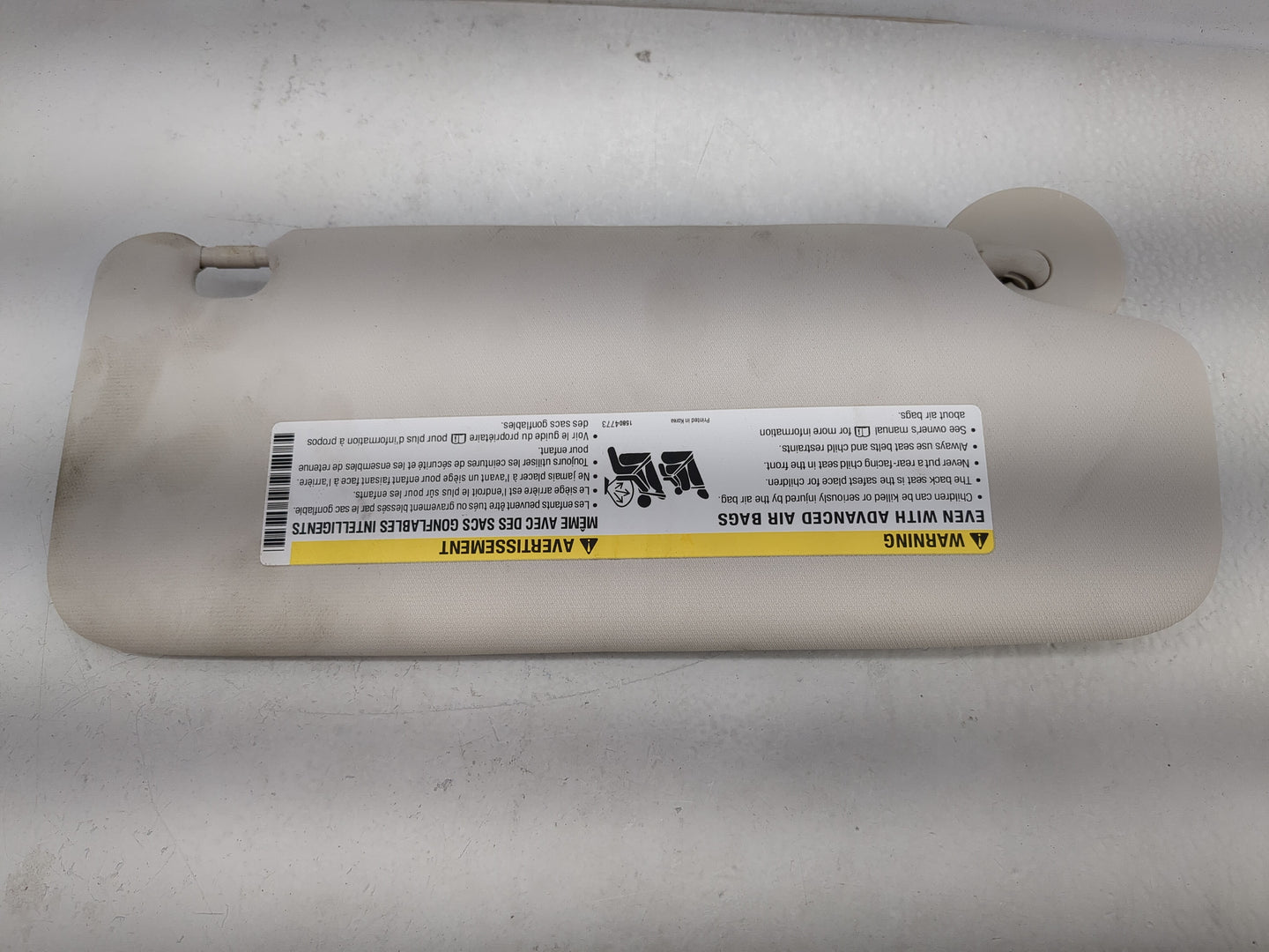 2017-2019 Chevrolet Cruze Sun Visor Shade Replacement Driver Left Mirror Fits Fits 2017 2018 2019 OEM Used Auto Parts - Oemu