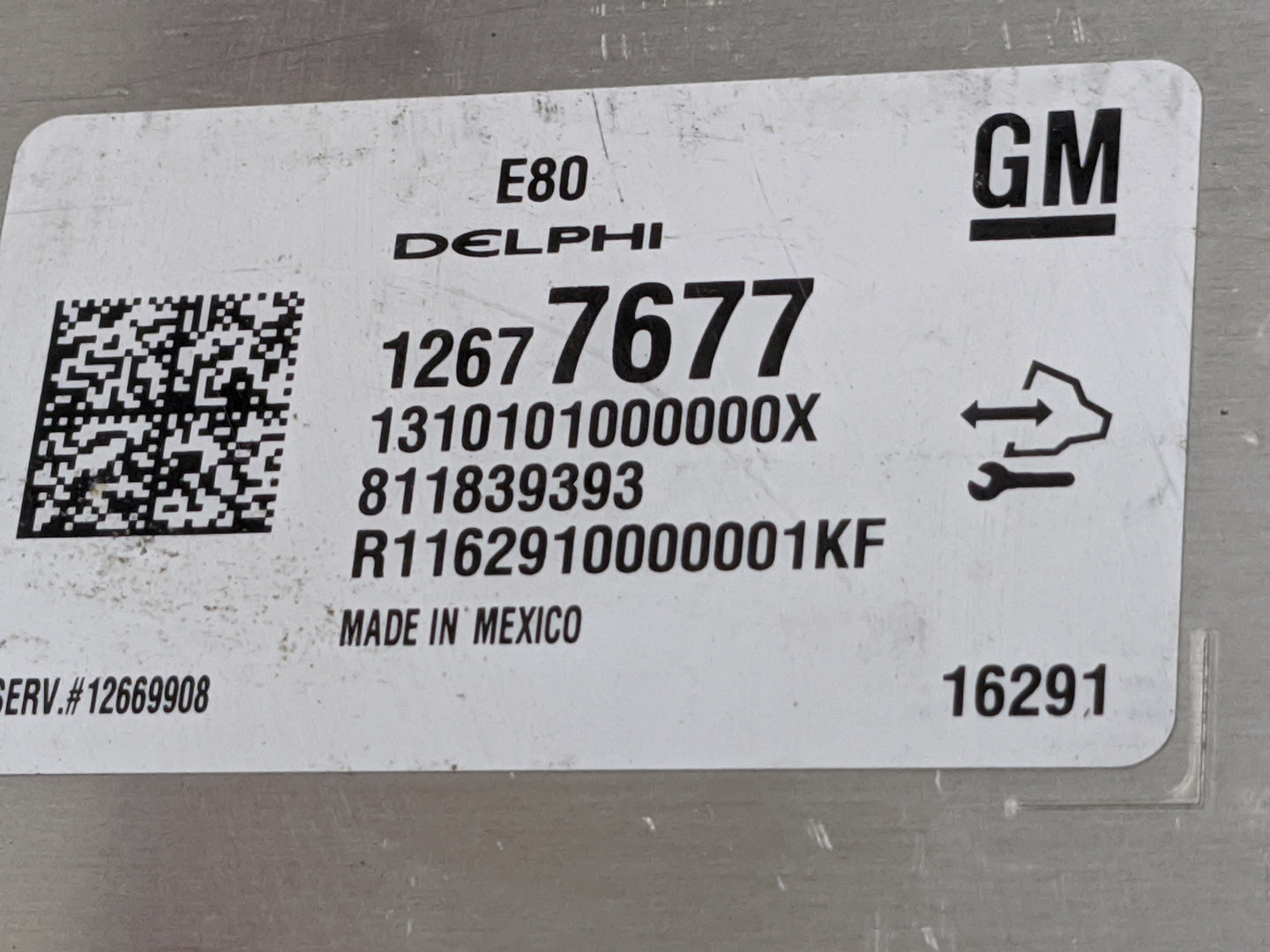 2017-2019 Chevrolet Cruze PCM Engine Control Computer ECU ECM PCU OEM P/N:12680876 12677677 Fits OEM Used Auto Parts - Oemus