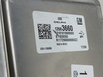 2017-2019 Chevrolet Cruze PCM Engine Control Computer ECU ECM PCU OEM P/N:811839393 12683660 Fits OEM Used Auto Parts