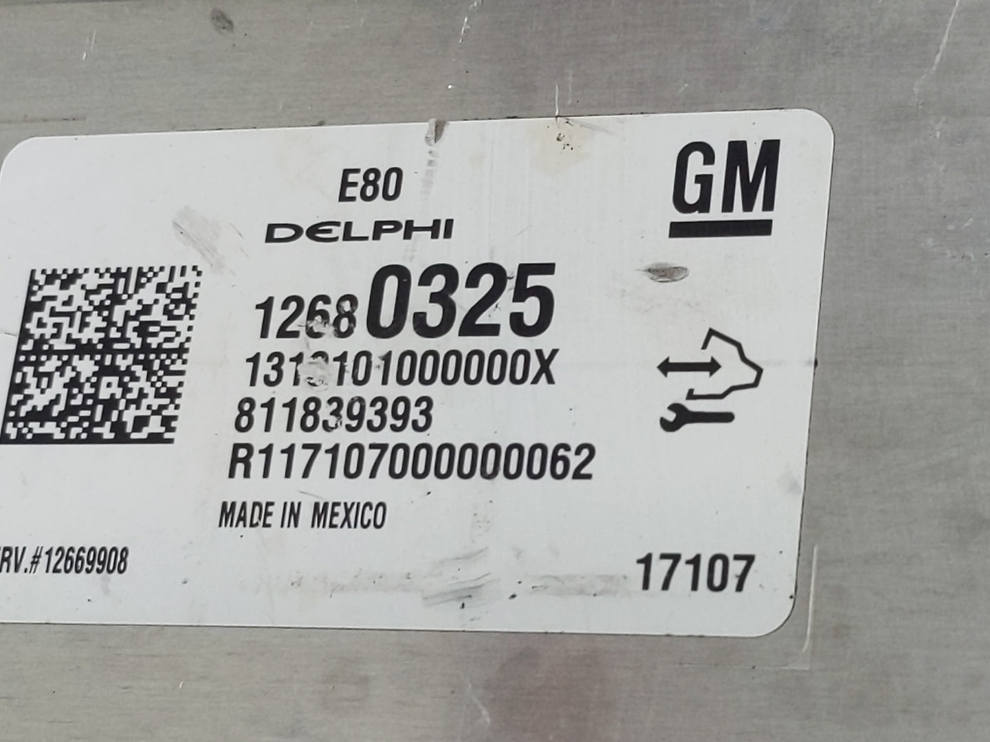2017-2019 Chevrolet Cruze PCM Engine Control Computer ECU ECM PCU OEM P/N:12680325 12669908 Fits OEM Used Auto Parts - Oemus
