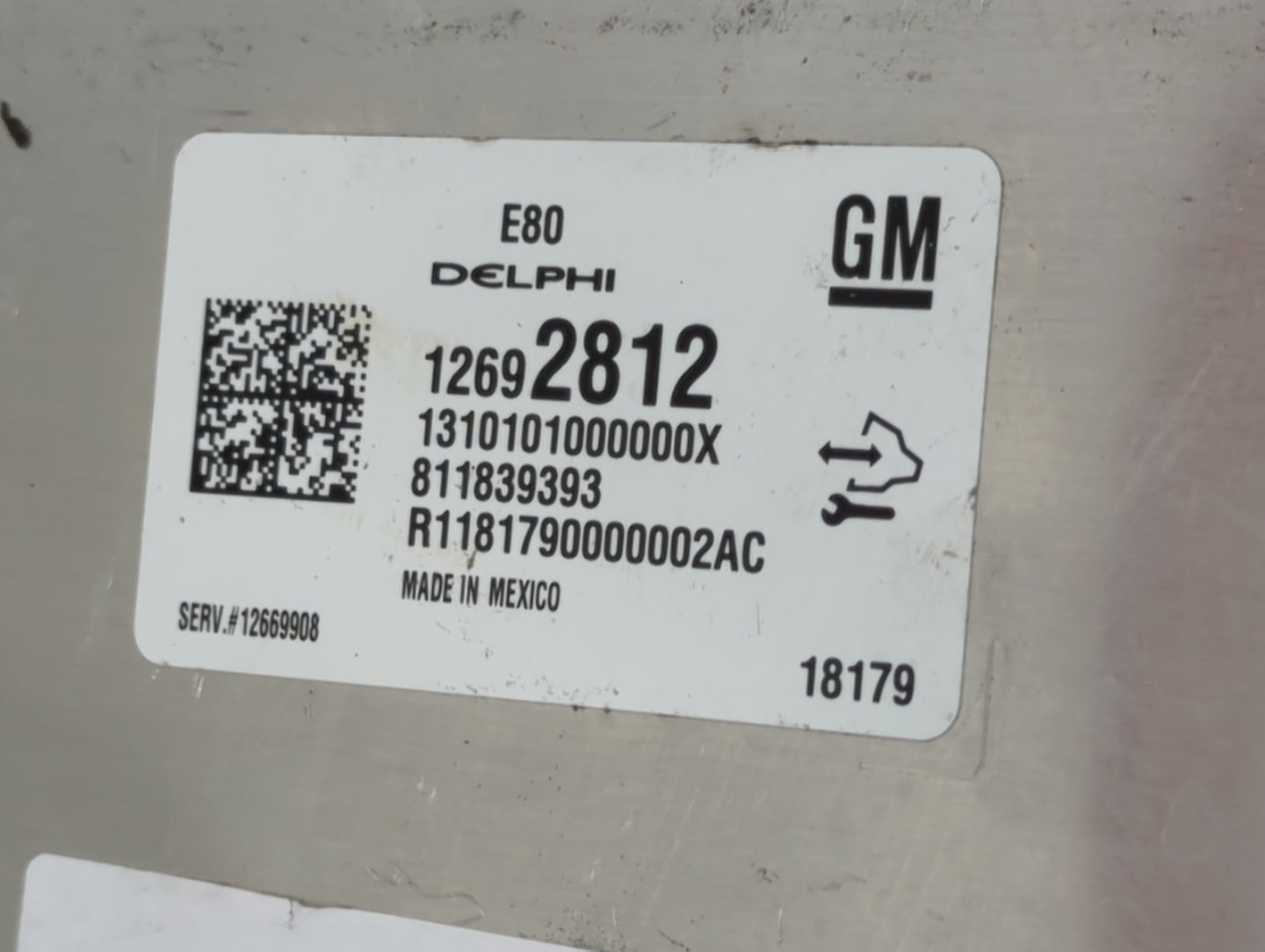 2017-2019 Chevrolet Cruze PCM Engine Control Computer ECU ECM PCU OEM P/N:12692812 12669908 Fits OEM Used Auto Parts - Oemus