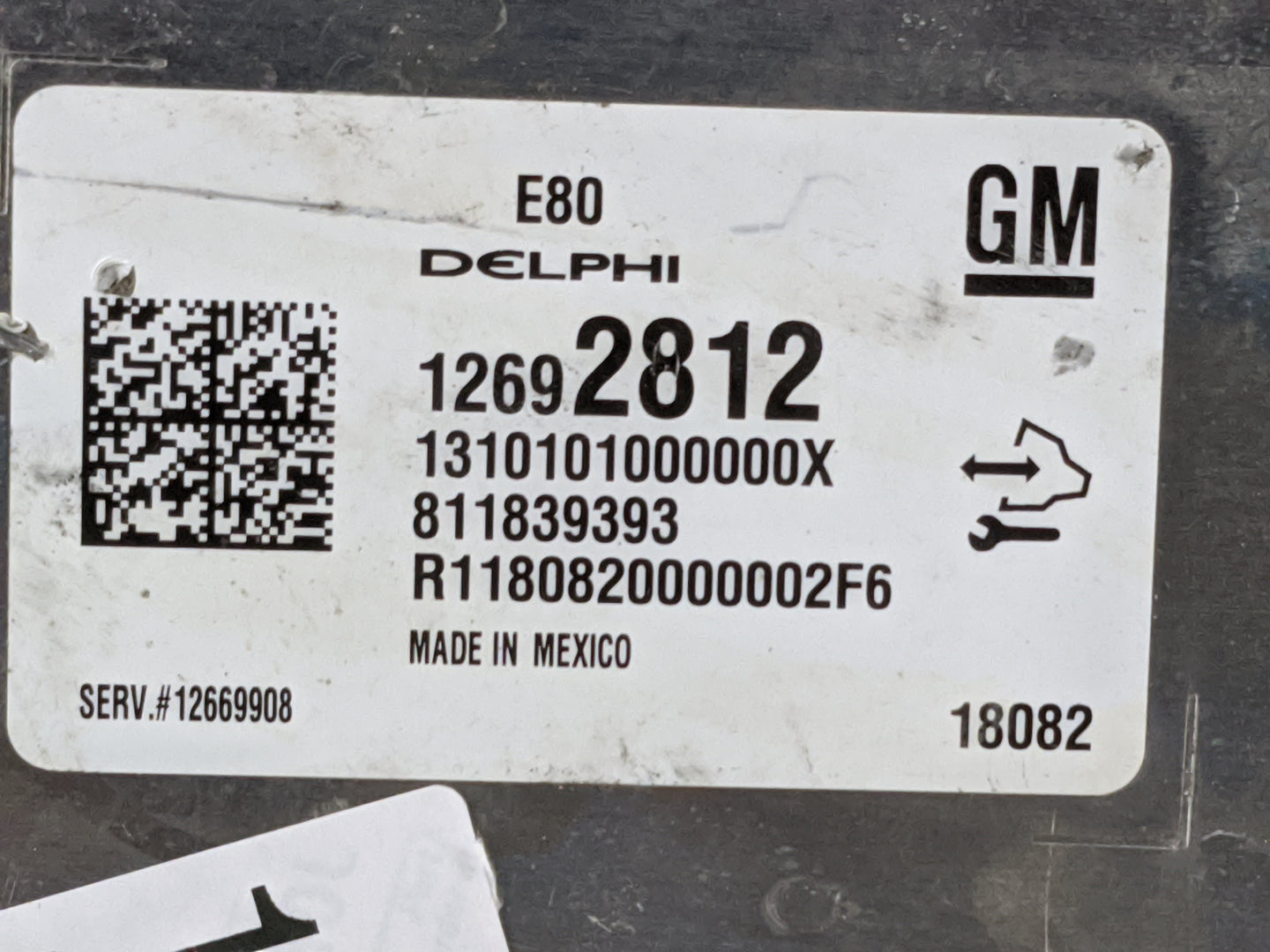 2017-2019 Chevrolet Cruze PCM Engine Control Computer ECU ECM PCU OEM P/N:12692812 12669908 Fits OEM Used Auto Parts - Oemus