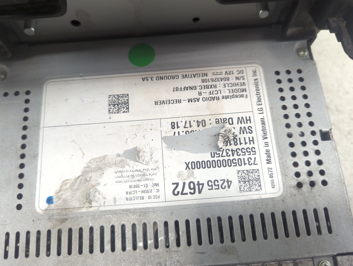 2018 Chevrolet Cruze Information Display Screen - Oemusedautoparts1.com