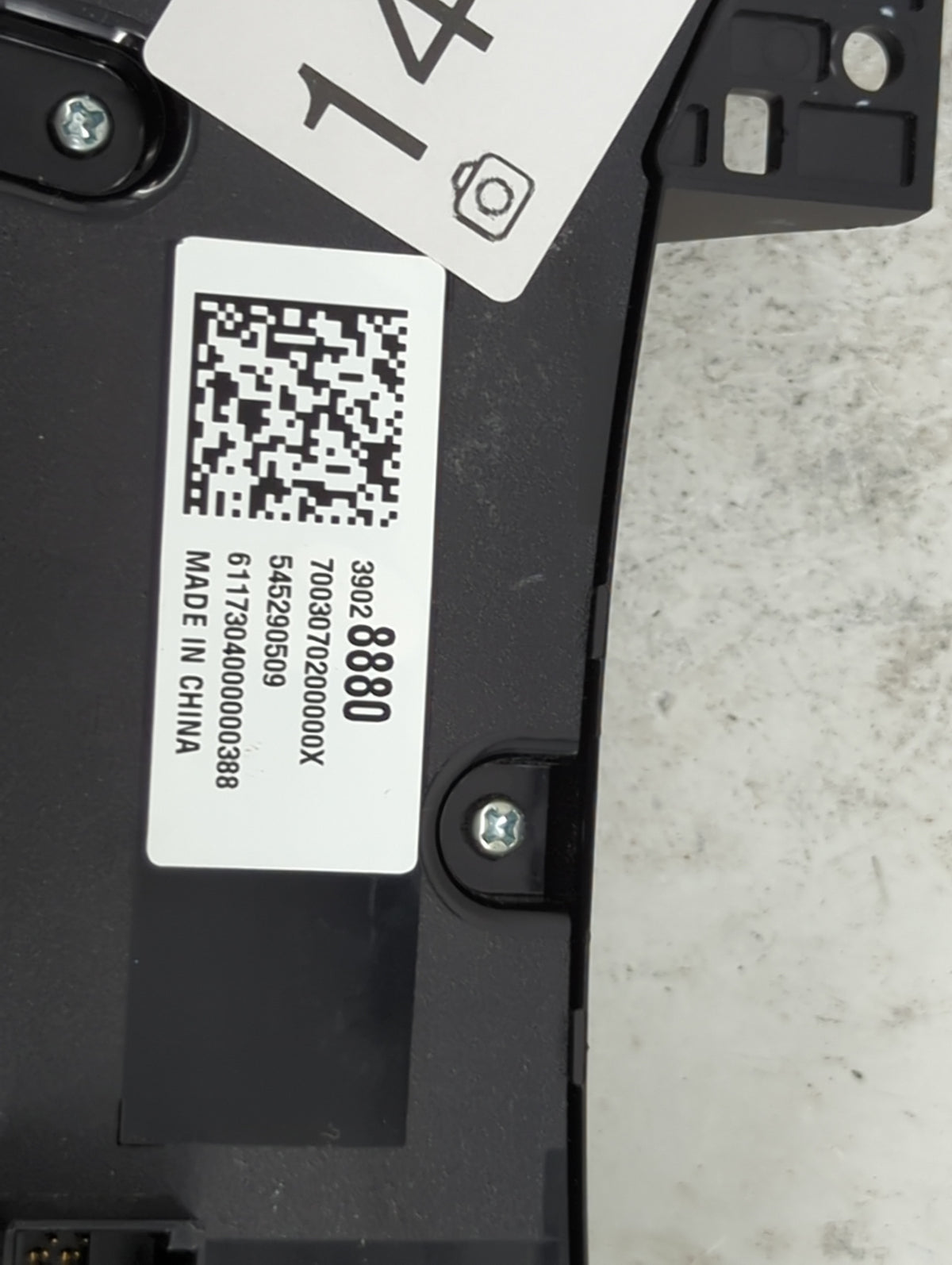 2016-2018 Chevrolet Cruze Climate Control Module Temperature AC/Heater Replacement P/N:39028880 70030702000000X Fits OEM Use