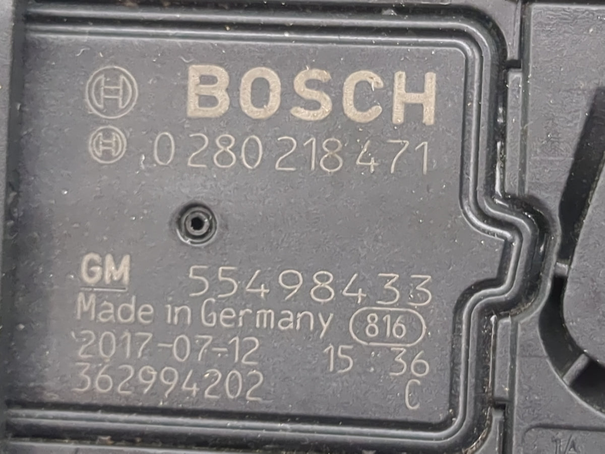 2018-2019 Chevrolet Cruze Mass Air Flow Meter Maf 1485429 - Oemusedautoparts1.com