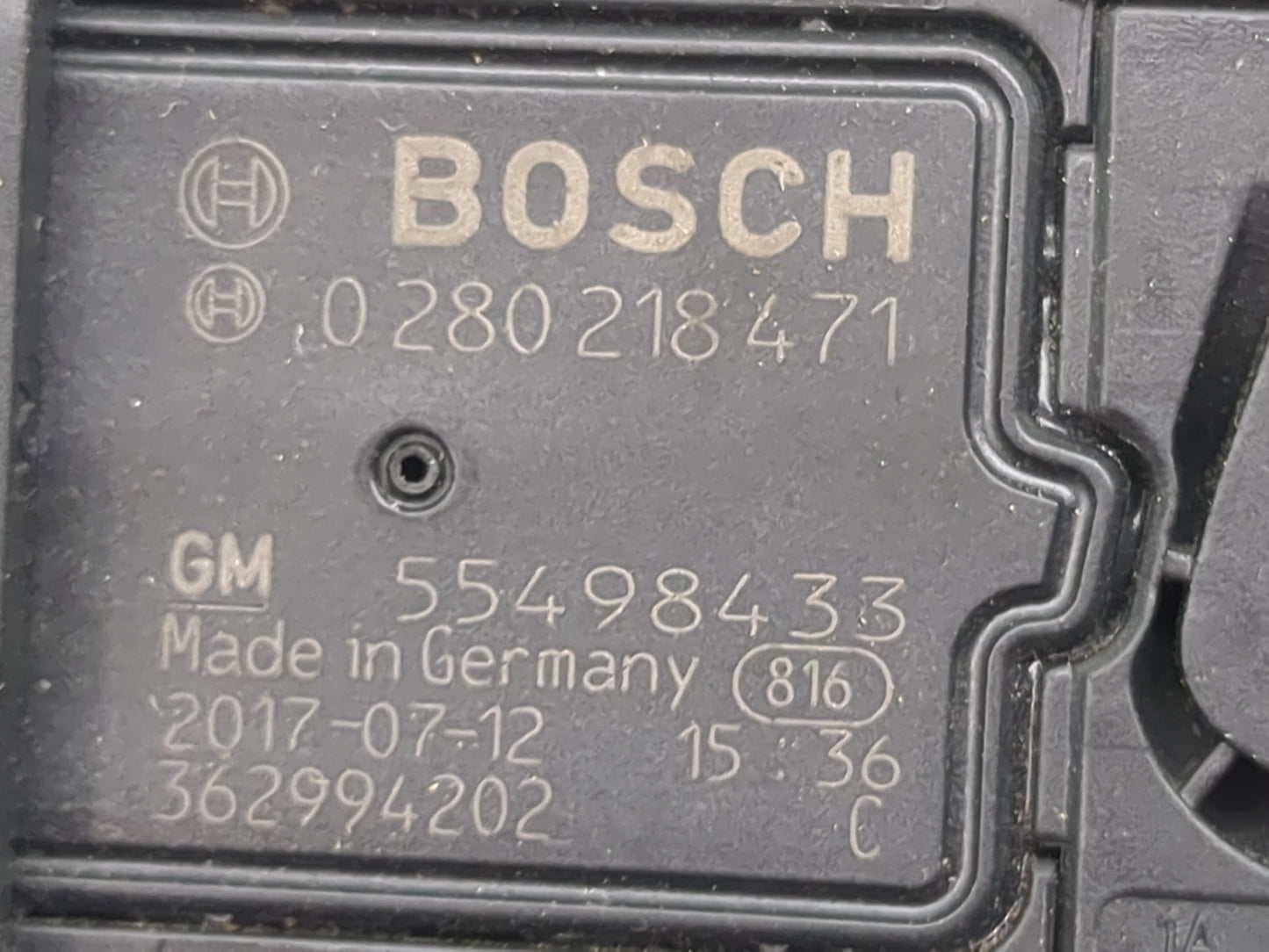 2018-2019 Chevrolet Cruze Mass Air Flow Meter Maf 1485429 - Oemusedautoparts1.com
