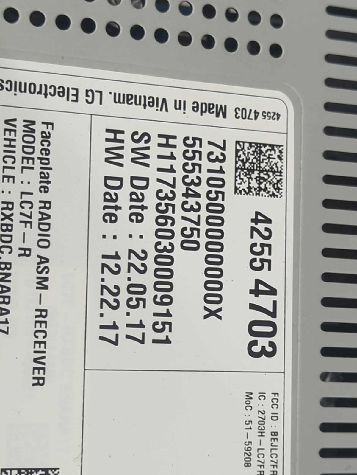 2018 Chevrolet Cruze Radio AM FM Cd Player Receiver Replacement P/N:42554703 555343750, H11735603000915 Fits Fits 2019 2020 