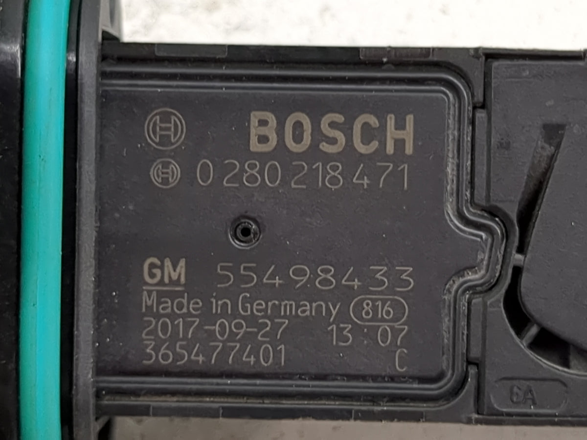2018-2019 Chevrolet Cruze Mass Air Flow Meter Maf 1499960 - Oemusedautoparts1.com