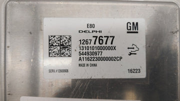 2017-2018 Chevrolet Cruze PCM Engine Control Computer ECU ECM PCU OEM P/N:12680876 12677677, 12692812 Fits Fits 2017 2018 2019 OEM Used Auto Parts