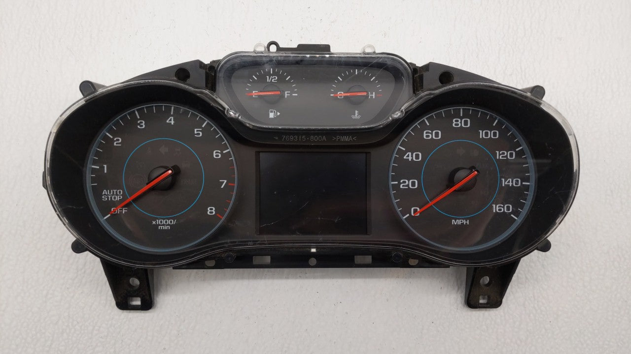 2017-2018 Chevrolet Cruze Instrument Cluster Speedometer Gauges P/N:117 900 65 02 1179006502, 42631286 Fits Fits 2017 2018 O