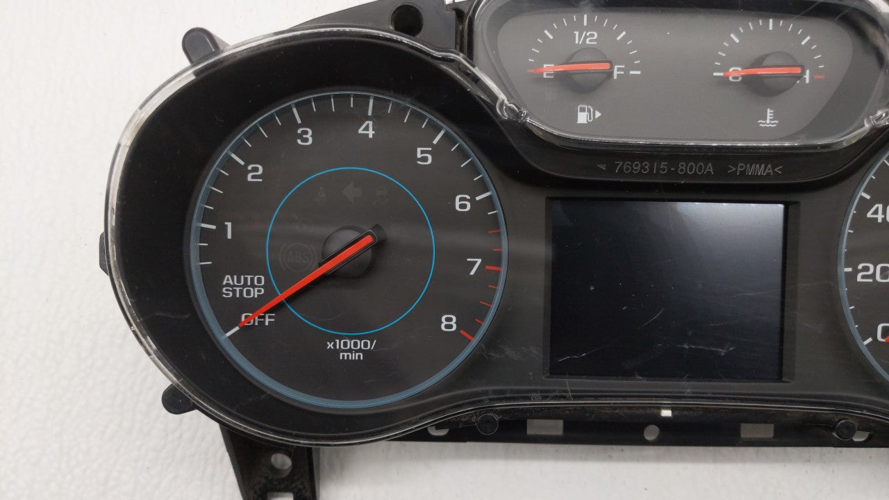 2017-2018 Chevrolet Cruze Instrument Cluster Speedometer Gauges P/N:117 900 65 02 1179006502, 42631286 Fits Fits 2017 2018 O