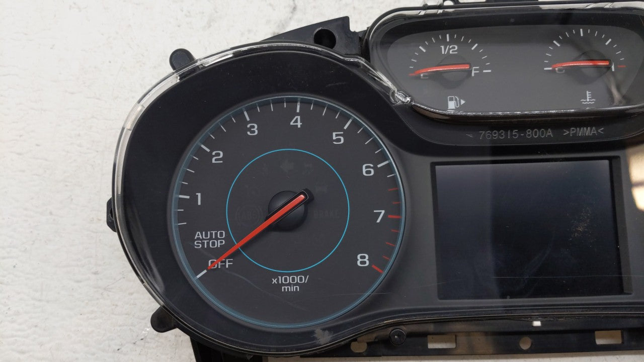 2018 Chevrolet Cruze Instrument Cluster Speedometer Gauges P/N:39084636 42668707, 39084635 Fits OEM Used Auto Parts - Oemuse