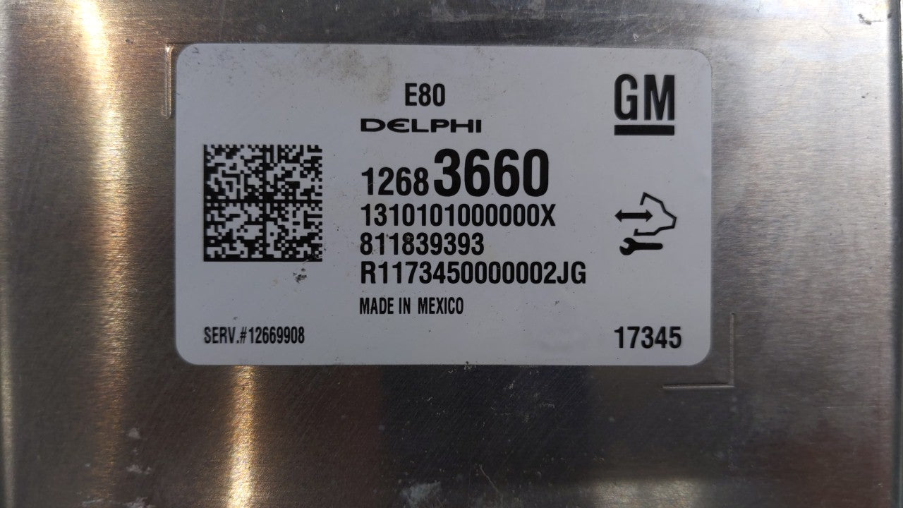 2017-2019 Chevrolet Cruze PCM Engine Control Computer ECU ECM PCU OEM P/N:12669908 12691559 Fits OEM Used Auto Parts - Oemus