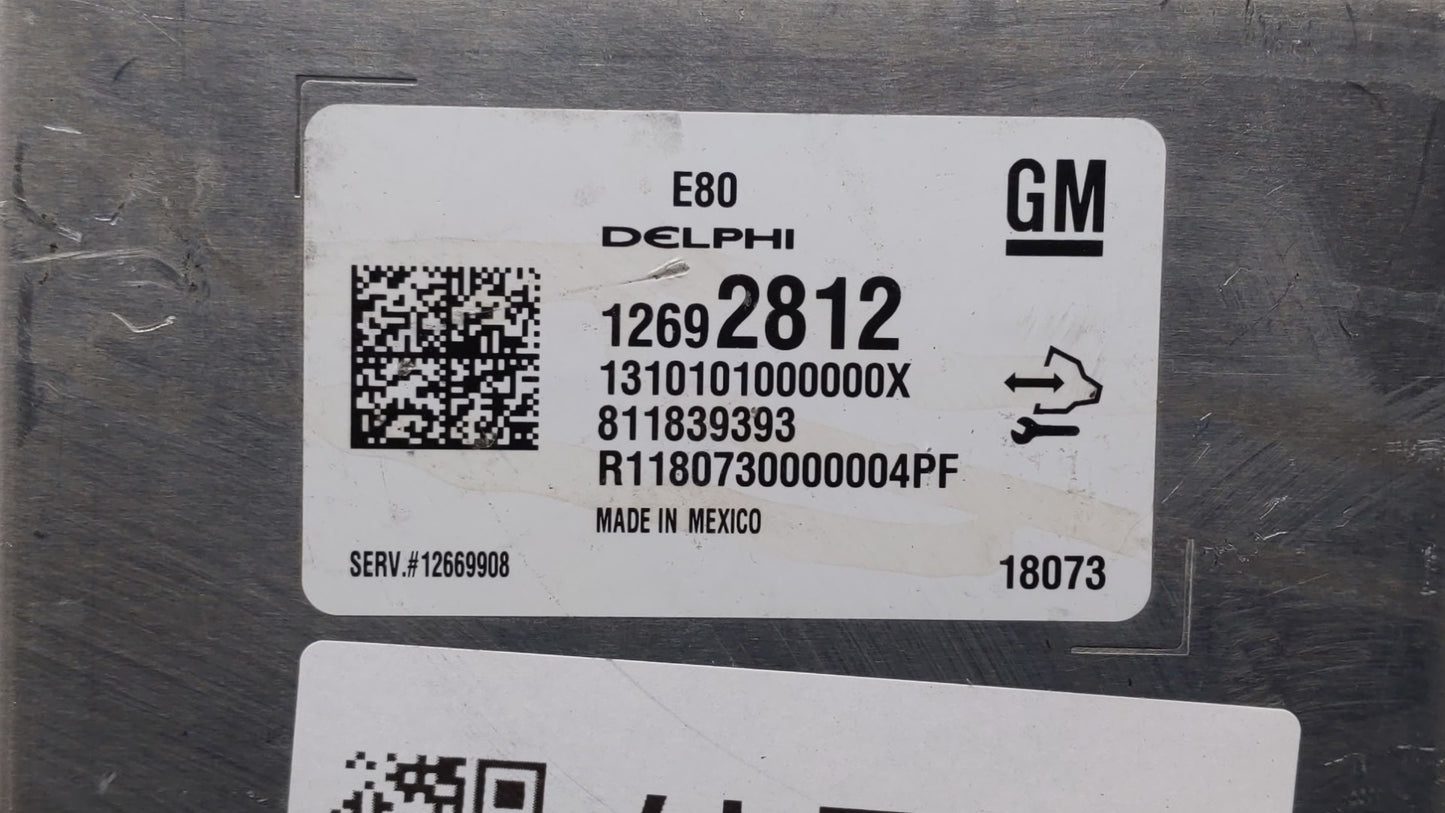 2017-2018 Chevrolet Cruze PCM Engine Control Computer ECU ECM PCU OEM P/N:12692812 12687467, 12696201 Fits Fits 2017 2018 20