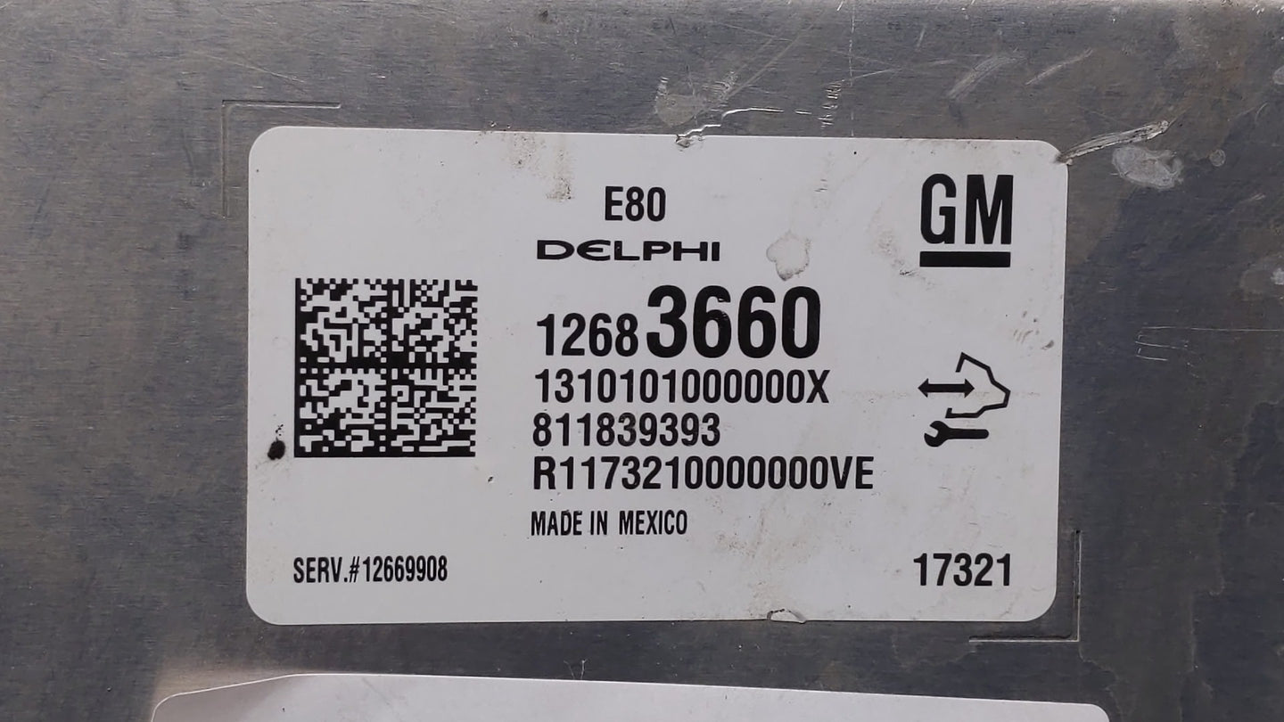 2017-2018 Chevrolet Cruze PCM Engine Control Computer ECU ECM PCU OEM P/N:12692812 12687467, 12696201 Fits Fits 2017 2018 20