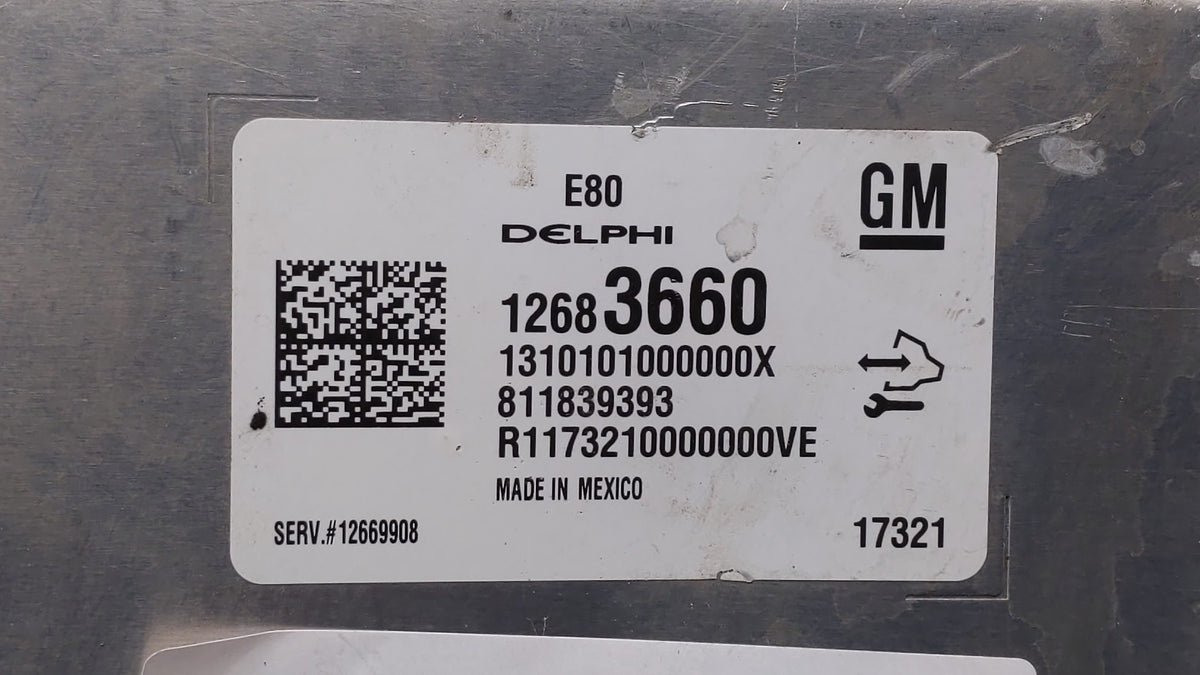 2017-2019 Chevrolet Cruze PCM Engine Control Computer ECU ECM PCU OEM P/N:12692812 12687467 Fits 2017 2018 2019 2020 2021 20