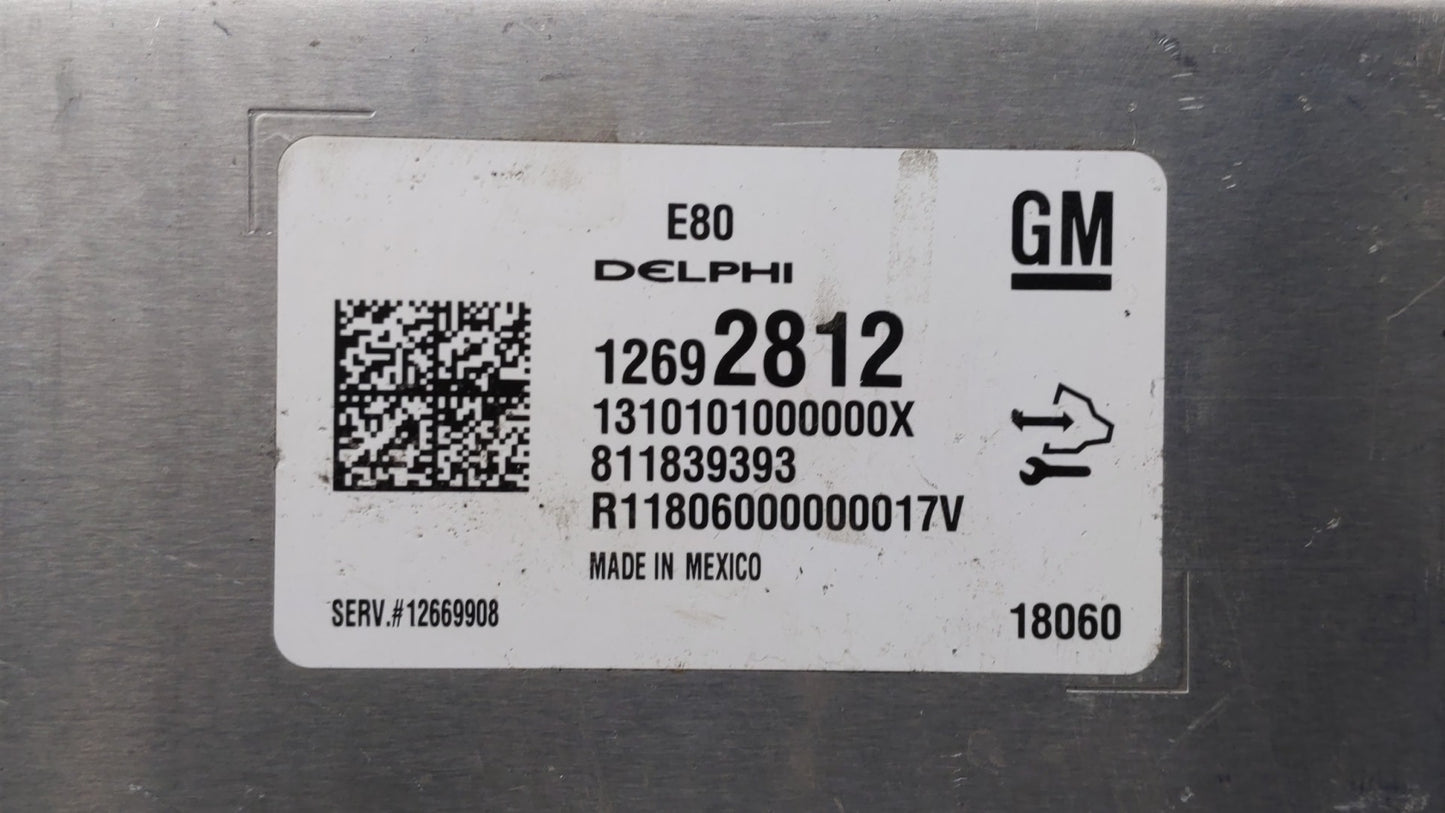 2017-2018 Chevrolet Cruze PCM Engine Control Computer ECU ECM PCU OEM P/N:12692812 12687467, 12696201 Fits Fits 2017 2018 20