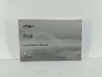2018 Chevrolet Cruze Owners Manual Book Guide OEM Used Auto Parts - Oemusedautoparts1.com