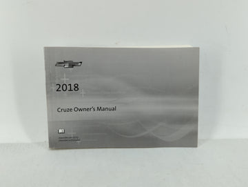 2018 Chevrolet Cruze Owners Manual Book Guide OEM Used Auto Parts - Oemusedautoparts1.com